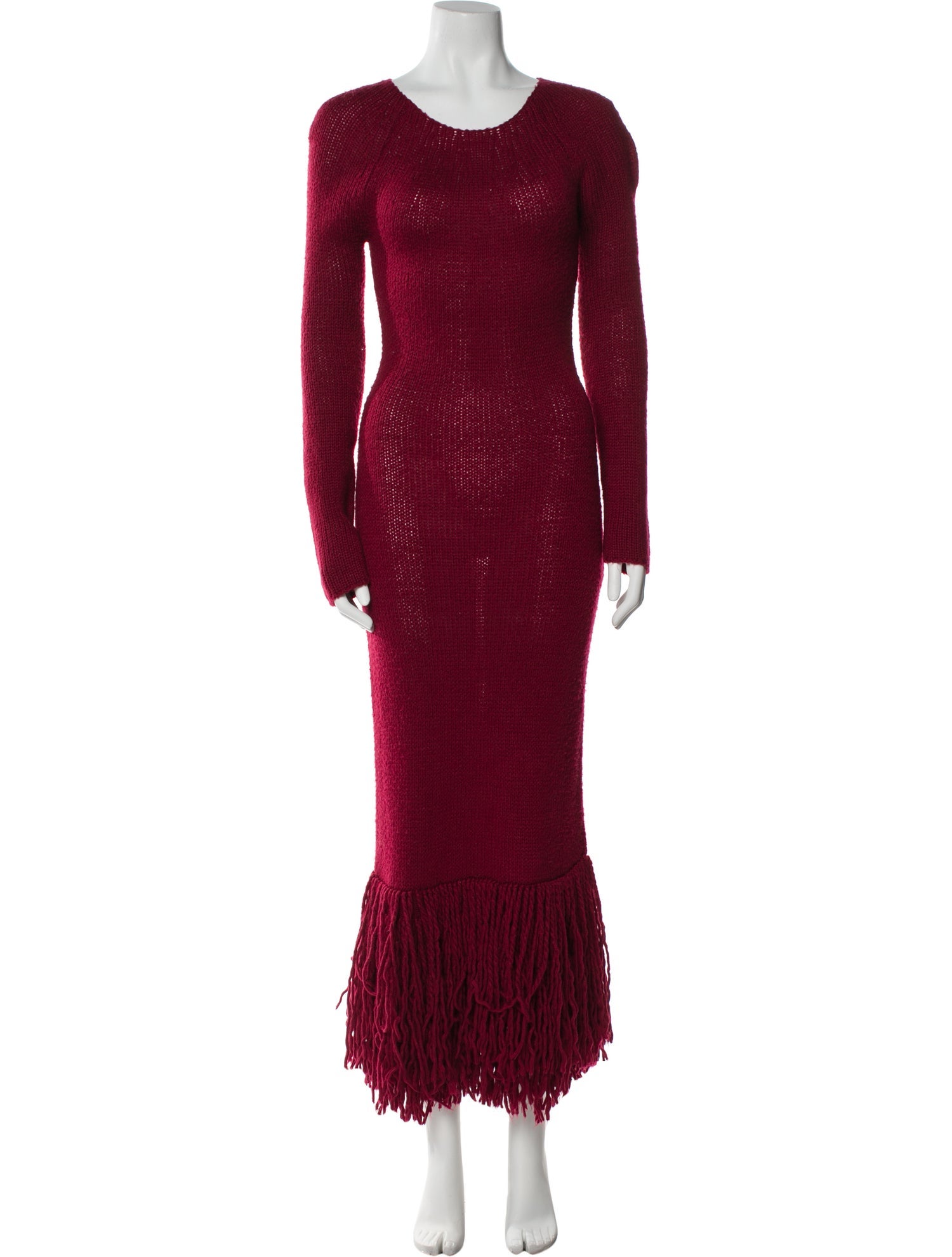 Marina Moscone Scoop Neck Long Dress