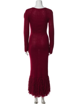 Marina Moscone Scoop Neck Long Dress