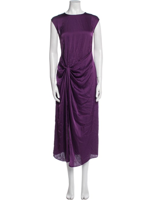 Marina Moscone Crew Neck Long Dress