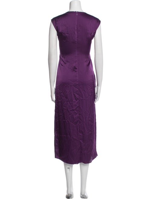 Marina Moscone Crew Neck Long Dress