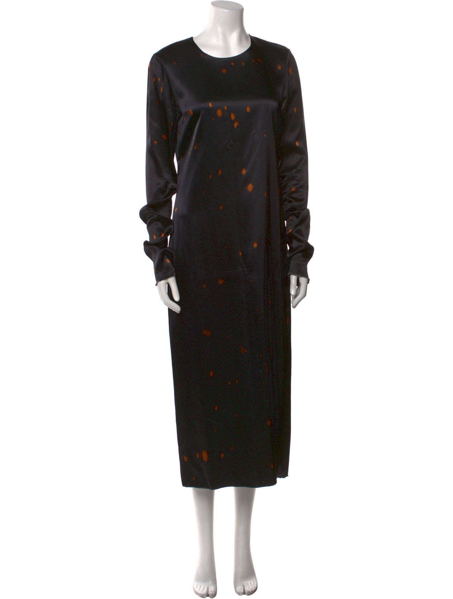 Marina Moscone Crew Neck Long Dress