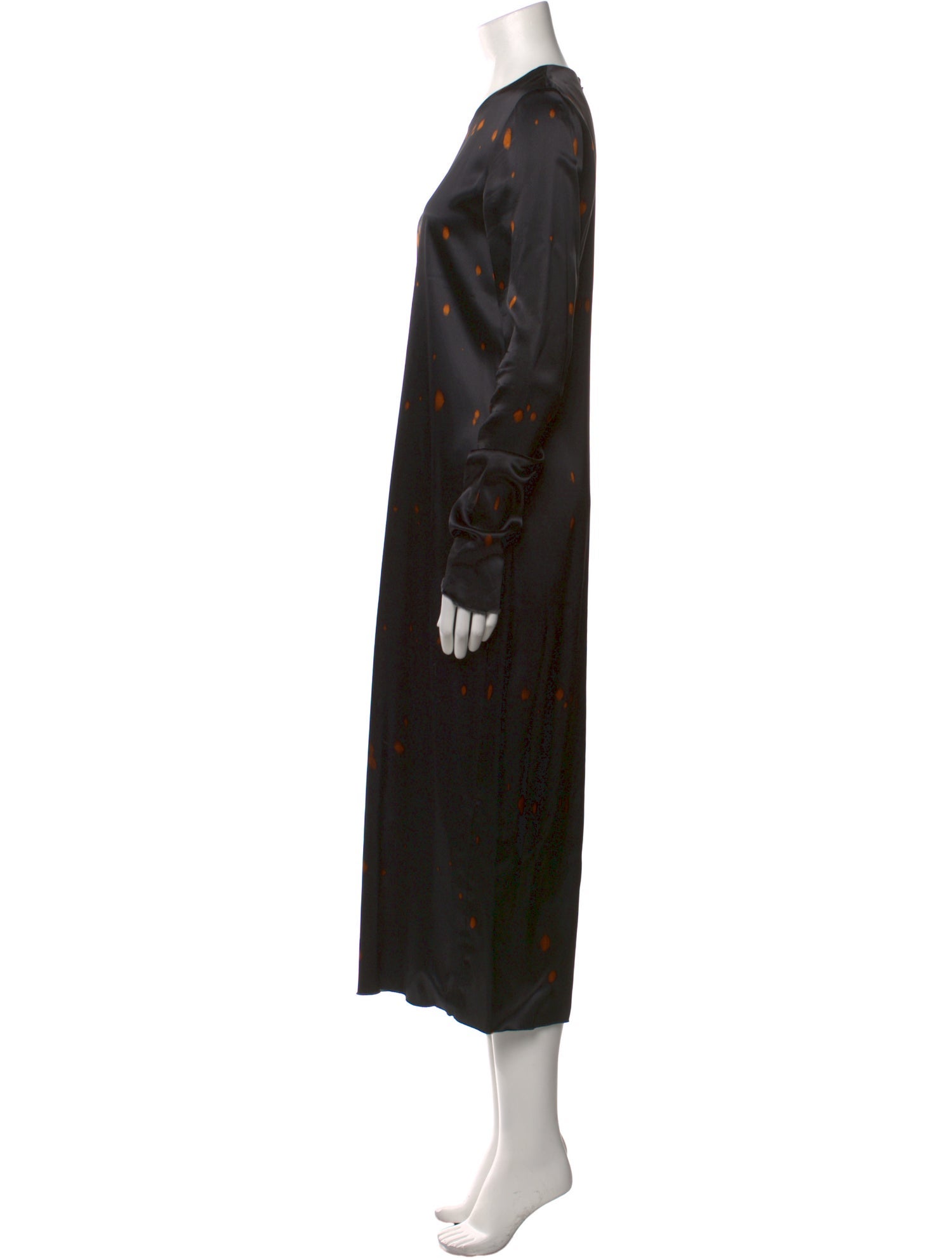 Marina Moscone Crew Neck Long Dress