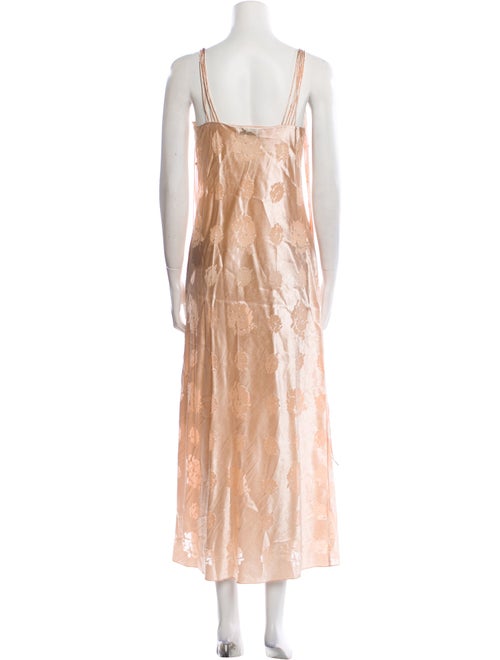 Marina Moscone Printed Long Dress