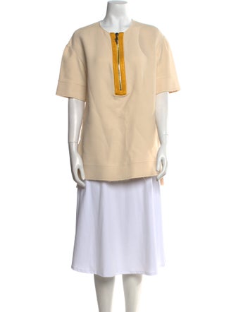 Marina Moscone Crew Neck Short Sleeve Tunic