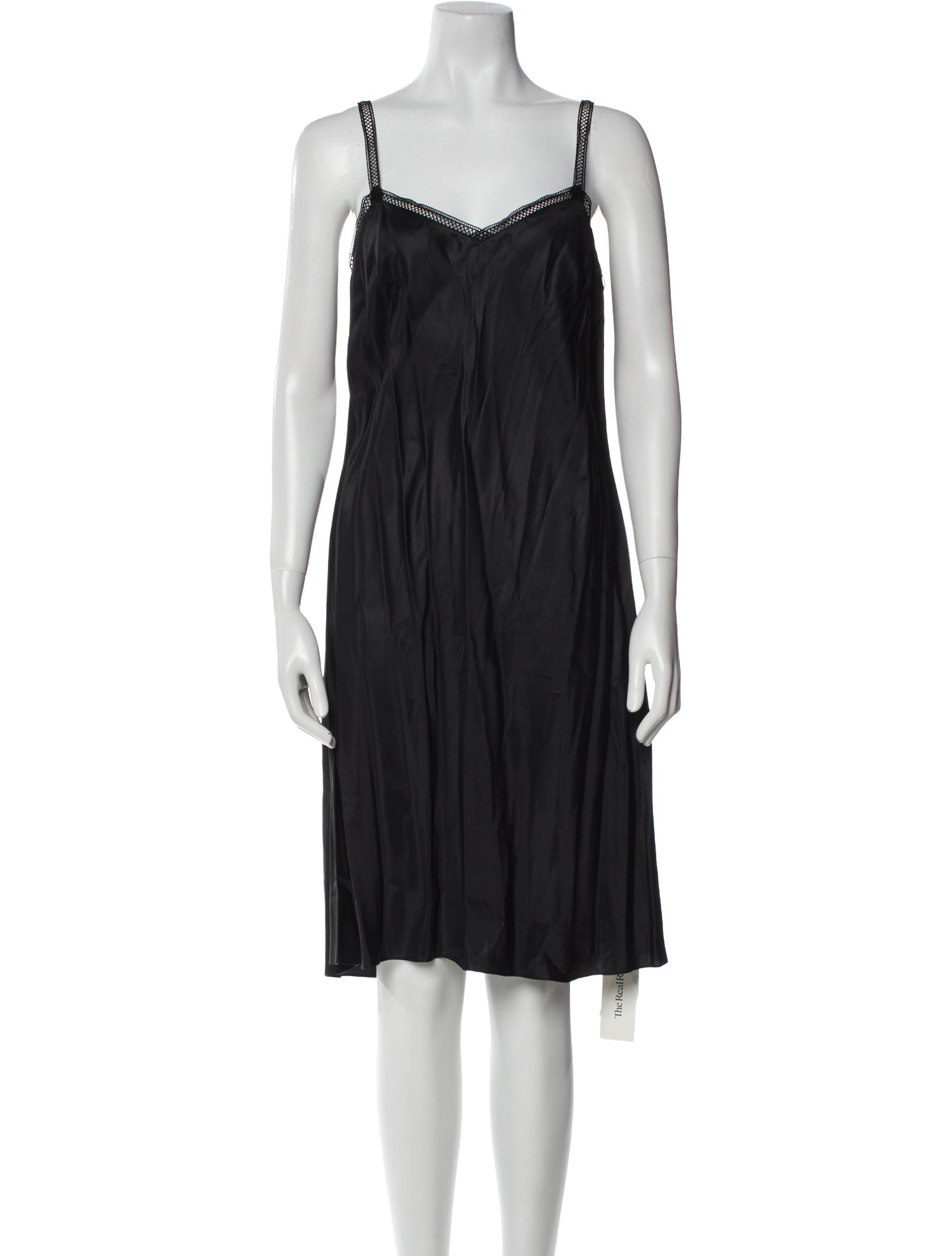 Marina Moscone V-Neck Knee-Length Dress
