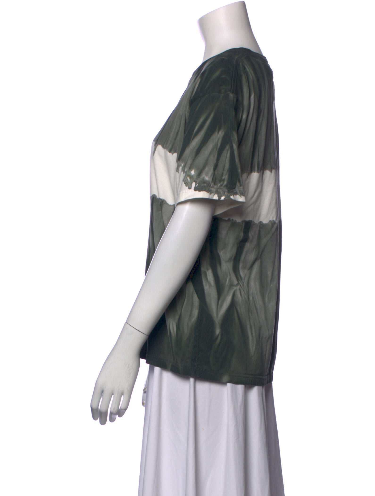 Mr & Mrs Italy Tie-Dye Print Scoop Neck Blouse