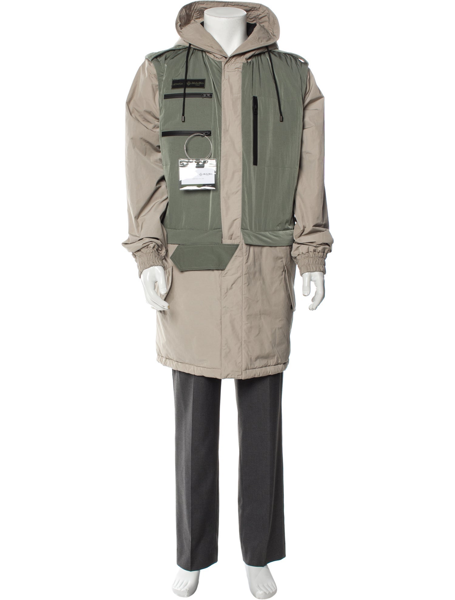 Mr & Mrs Italy Colorblock Pattern Parka