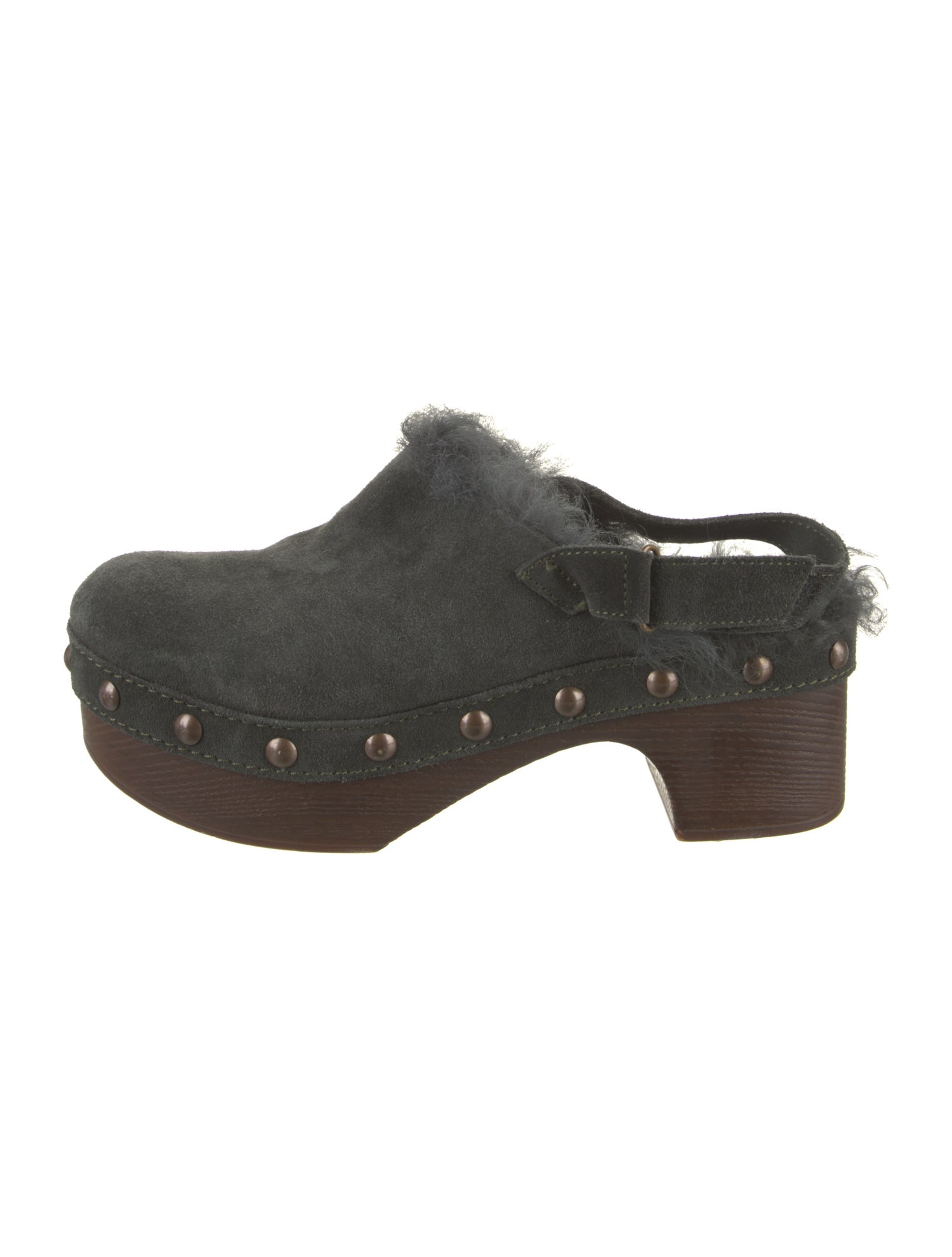 Mr & Mrs Italy Suede Studded Accents Mules