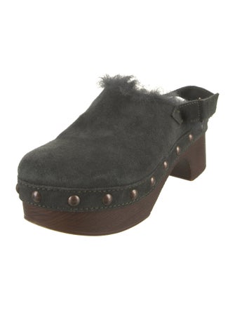 Mr & Mrs Italy Suede Studded Accents Mules