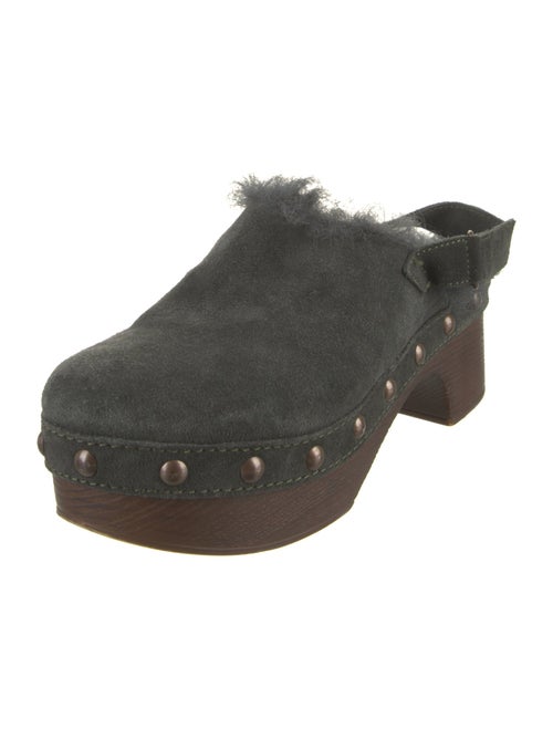 Mr & Mrs Italy Suede Studded Accents Mules