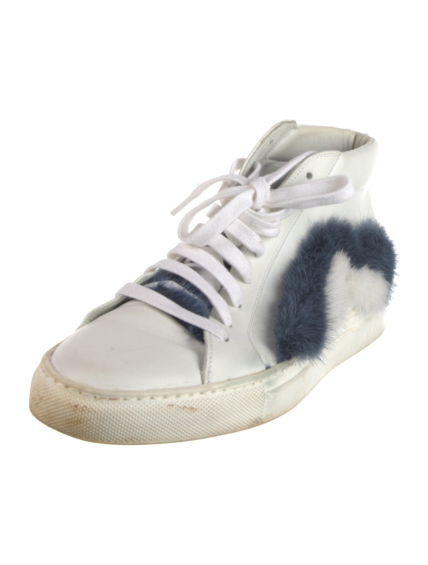 Mr & Mrs Italy Leather Colorblock Pattern Sneakers