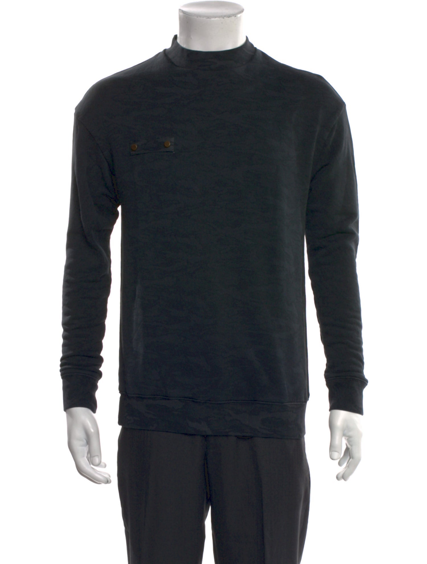 Mr & Mrs Italy Mock Neck Long Sleeve Henley