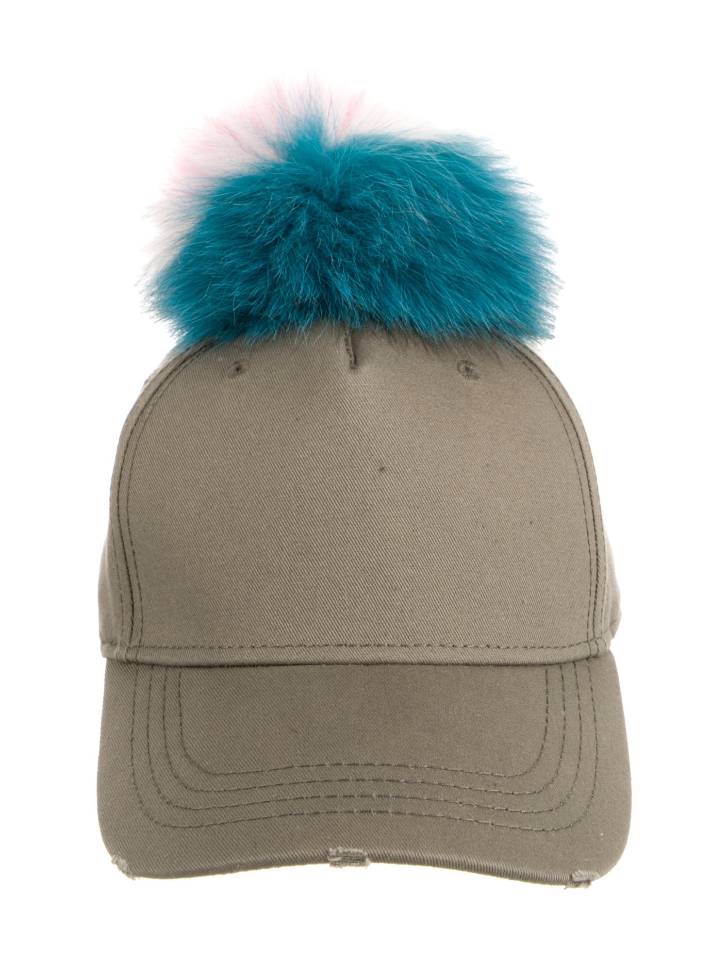 Mr & Mrs Italy Mink Trim Canvas Baseball Cap