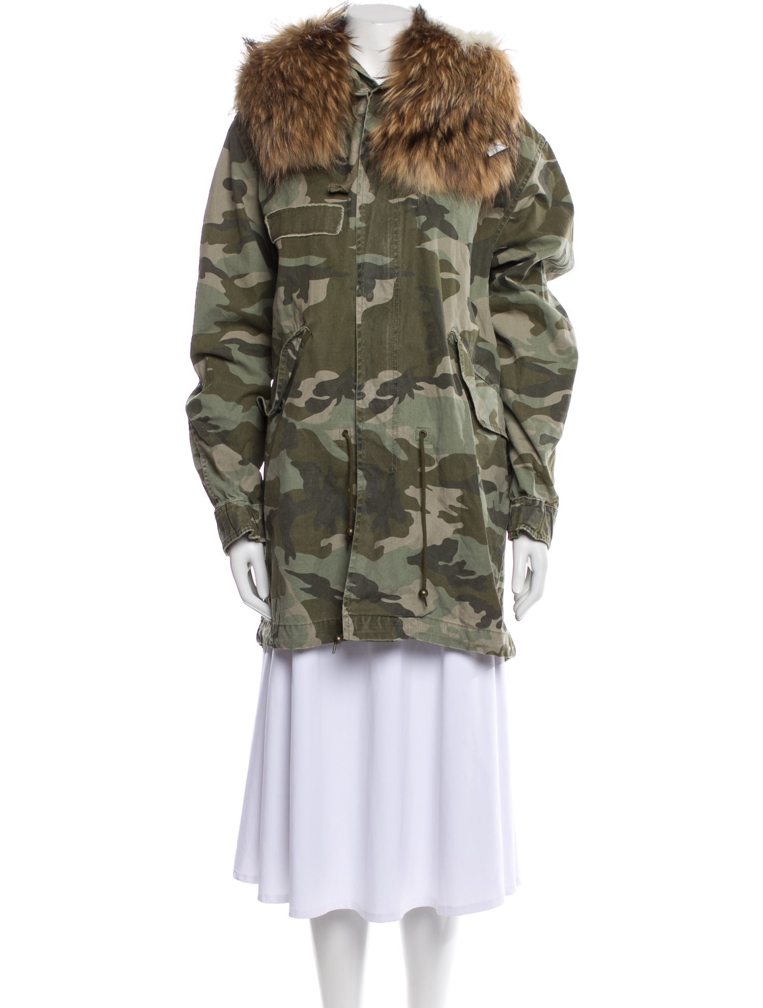 Mr & Mrs Italy Camouflage Print Parka