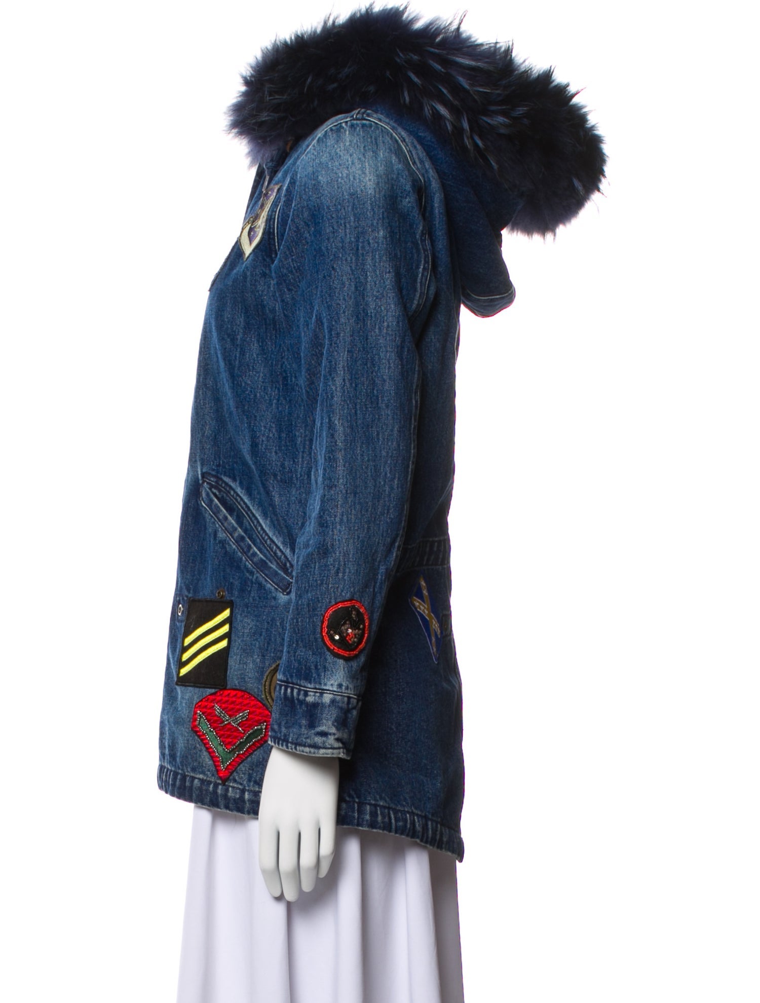 Mr & Mrs Italy Printed Denim Jacket