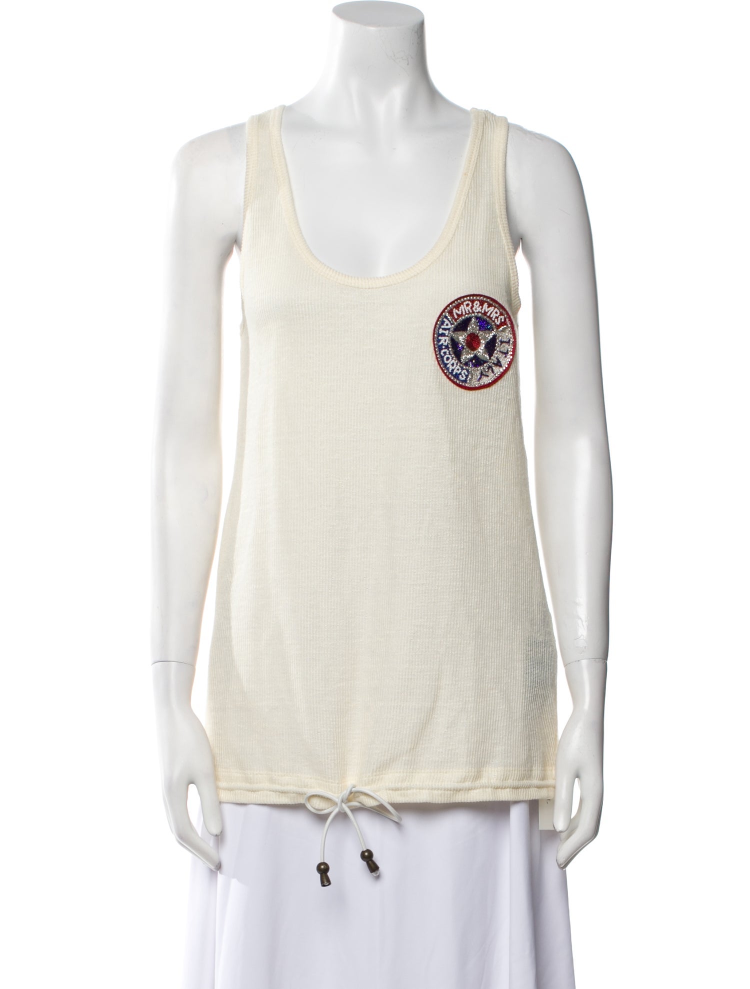 Mr & Mrs Italy Scoop Neck Sleeveless Top