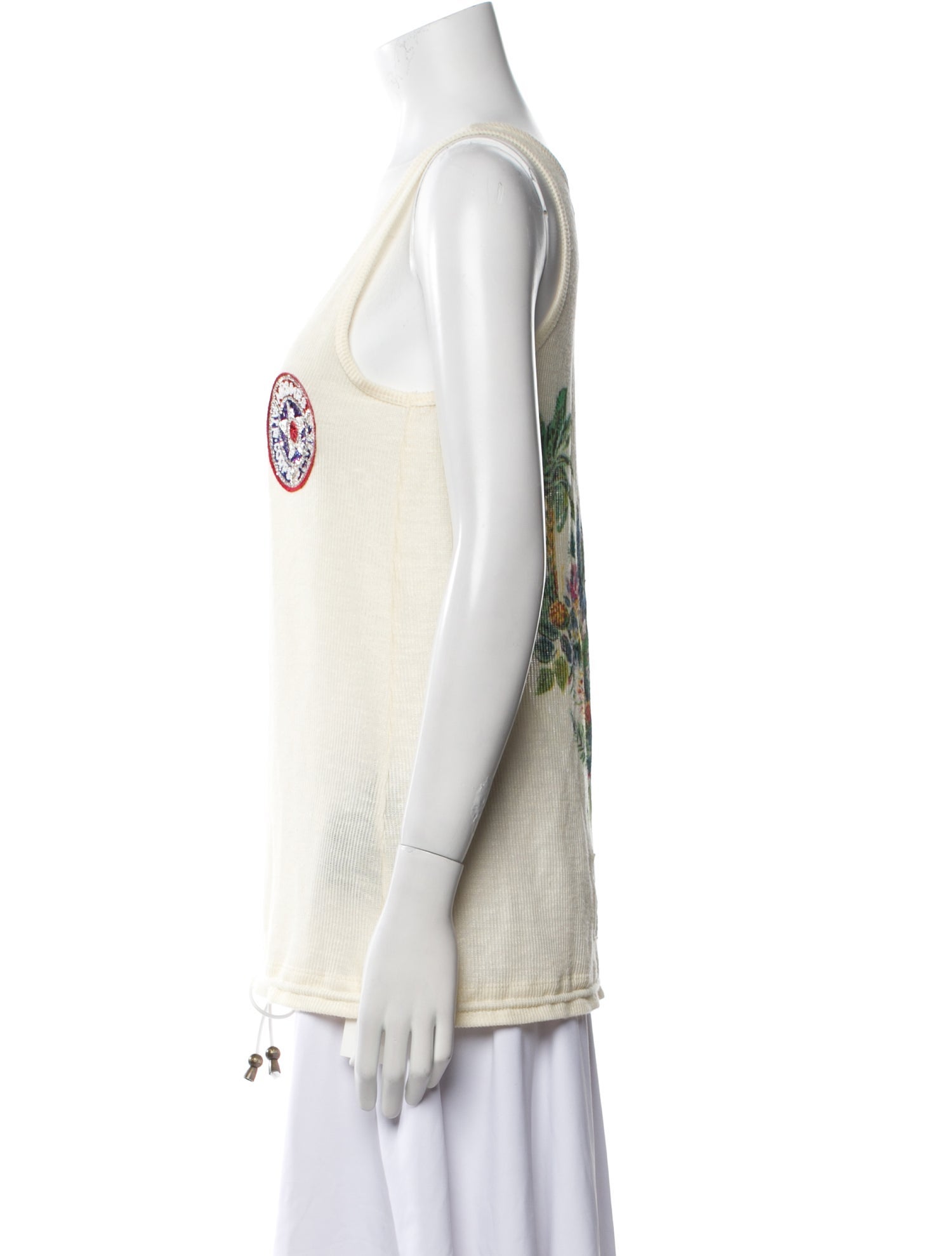 Mr & Mrs Italy Scoop Neck Sleeveless Top