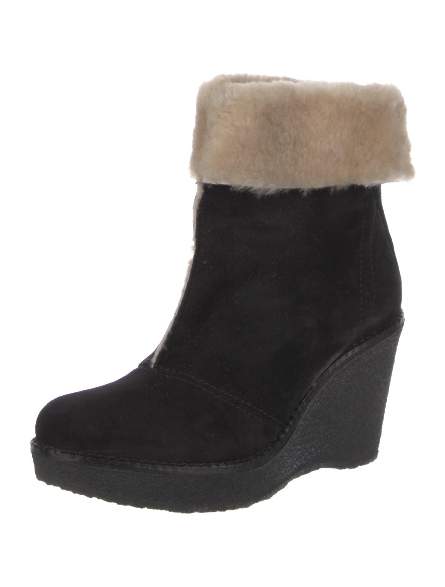 Mr & Mrs Italy Suede Colorblock Pattern Boots