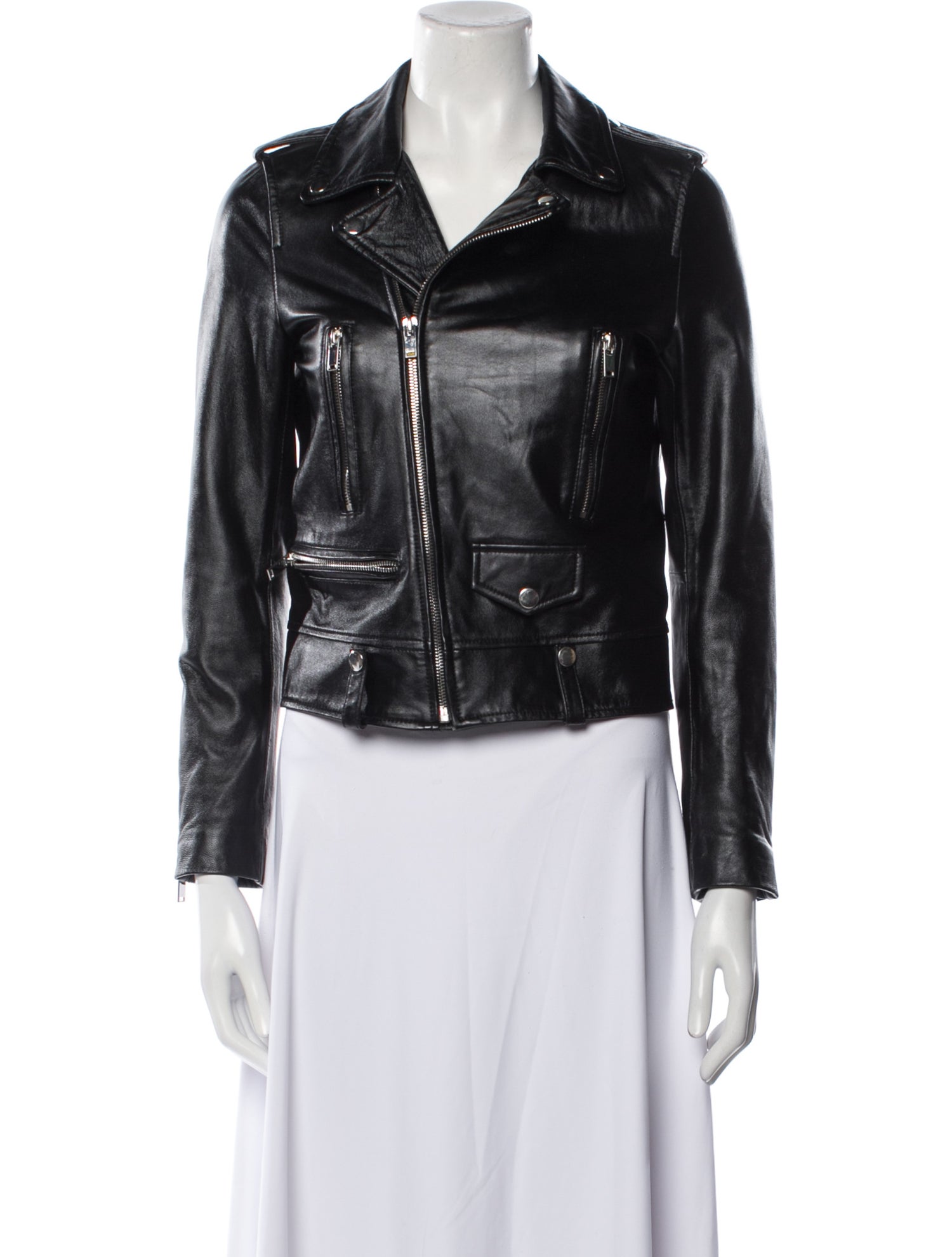Mr & Mrs Italy Faux Leather Biker Jacket