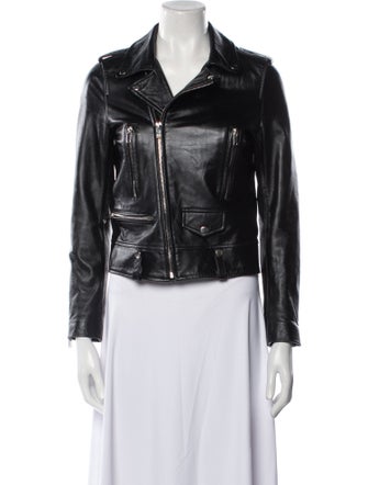 Mr & Mrs Italy Faux Leather Biker Jacket