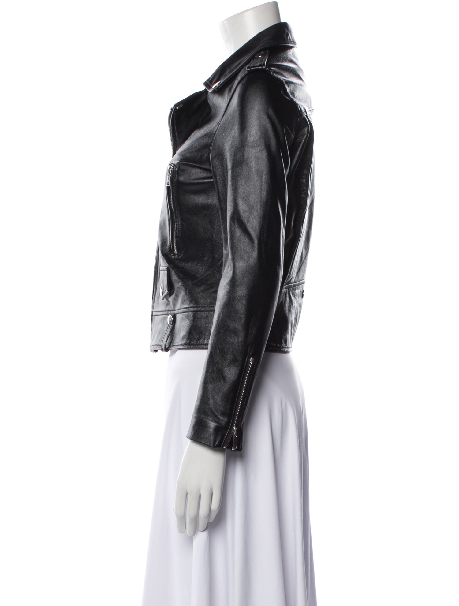 Mr & Mrs Italy Faux Leather Biker Jacket