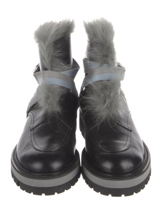 Mr & Mrs Italy Leather Combat Boots