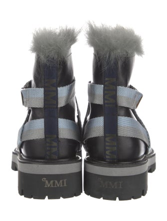 Mr & Mrs Italy Leather Combat Boots