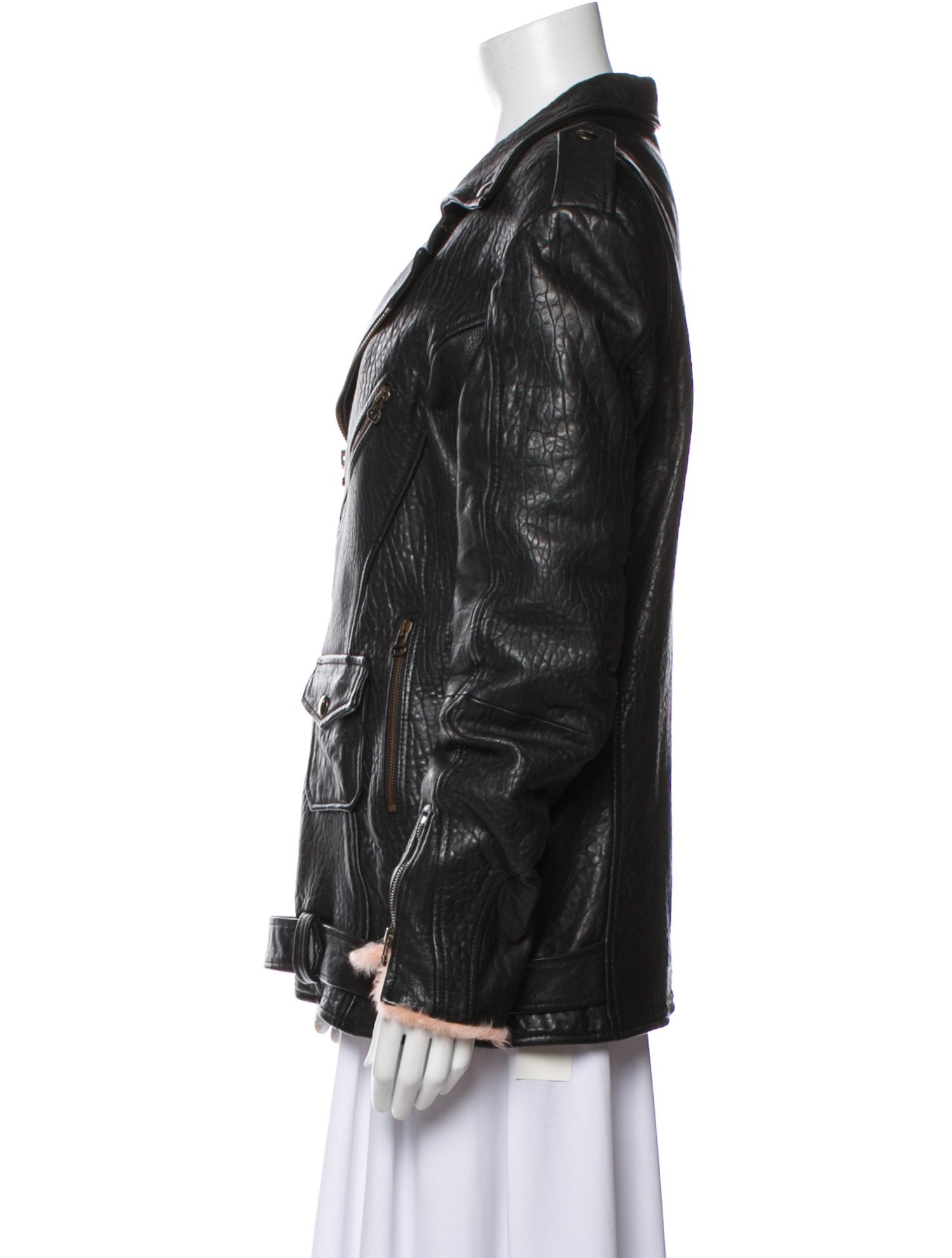 Mr & Mrs Italy Leather Biker Jacket