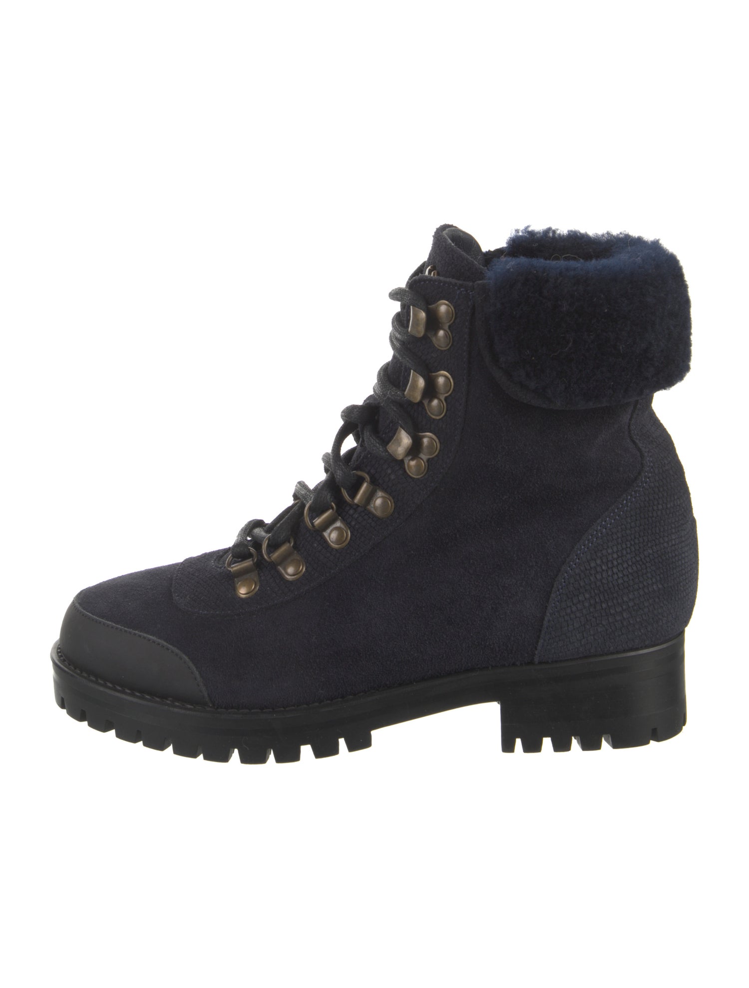Mr & Mrs Italy Suede Combat Boots