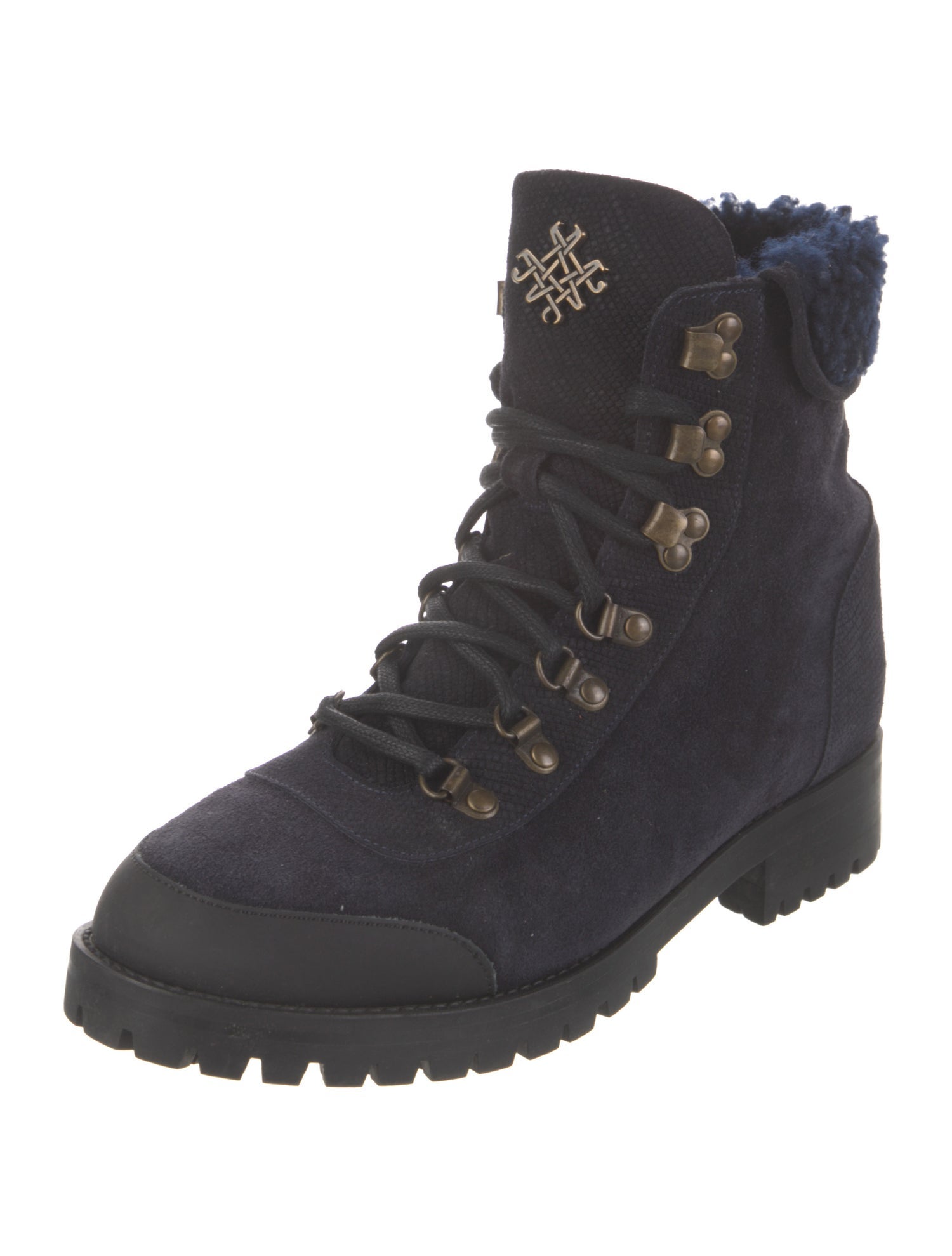 Mr & Mrs Italy Suede Combat Boots