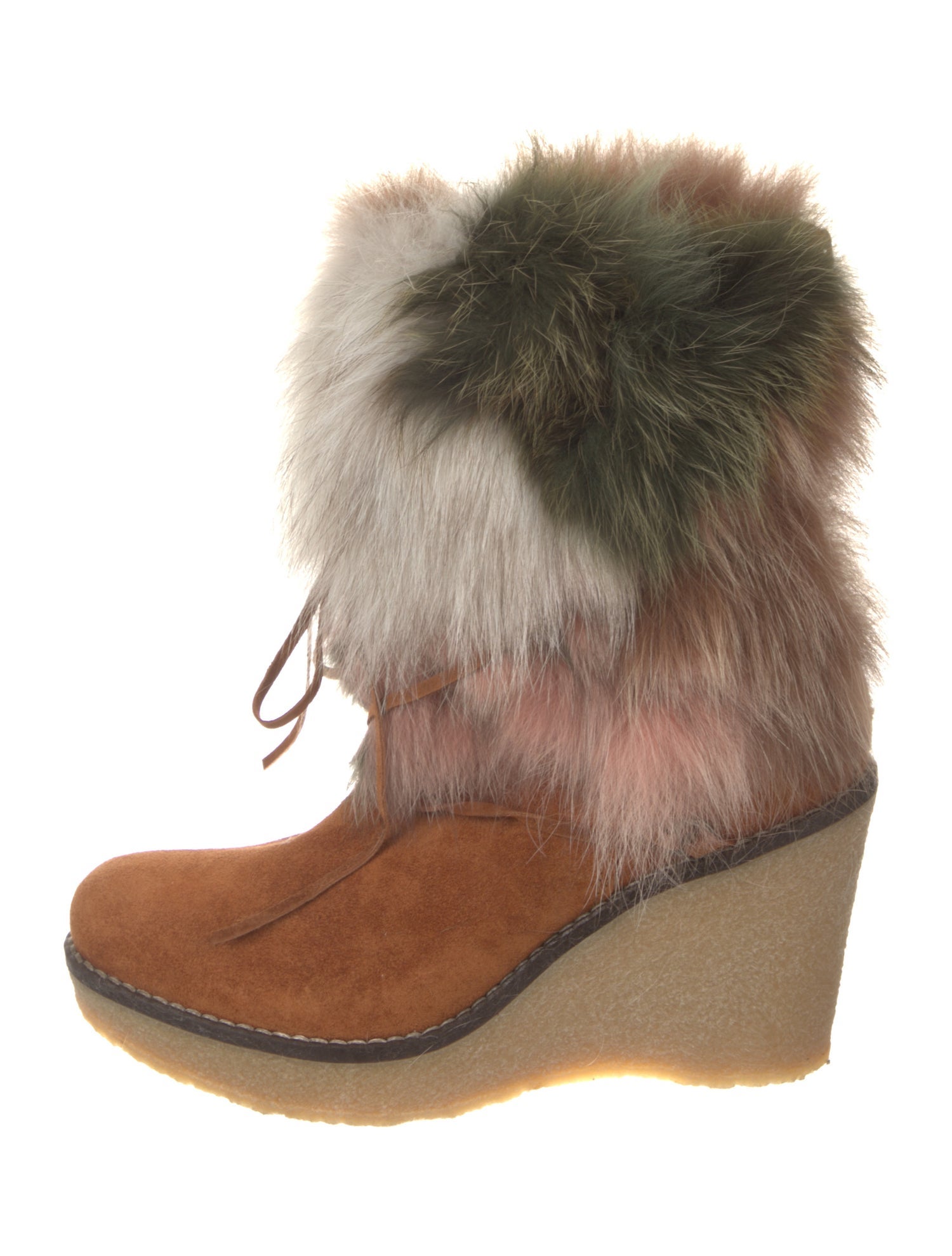 Mr & Mrs Italy Suede Patterned Boots