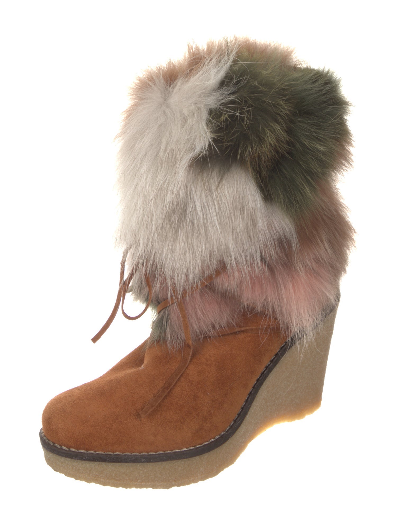 Mr & Mrs Italy Suede Patterned Boots