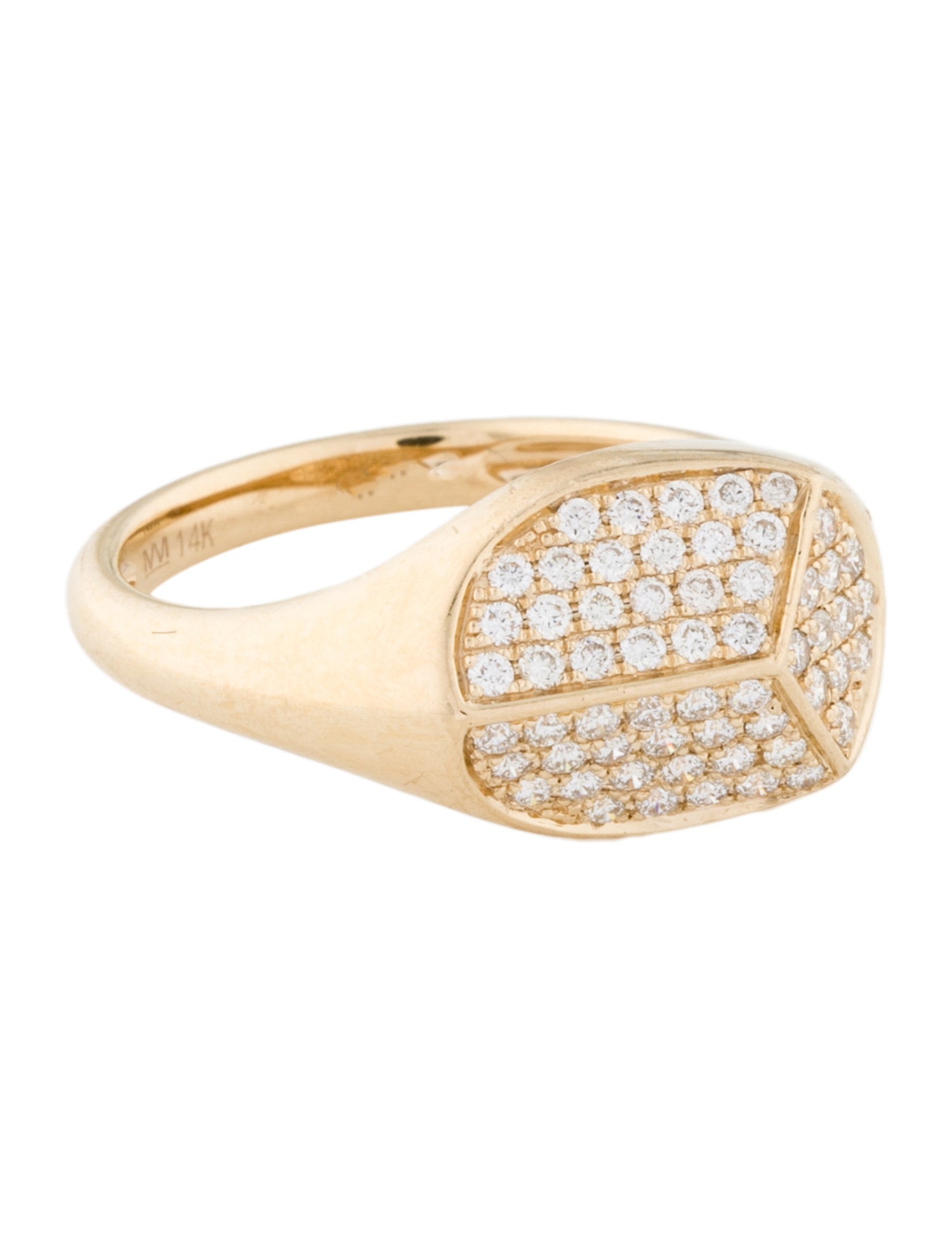 Michael M 14K Diamond Pavé Cocktail Ring