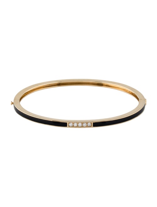 Michael M 14K Diamond Black Chroma Stacking Bracelet