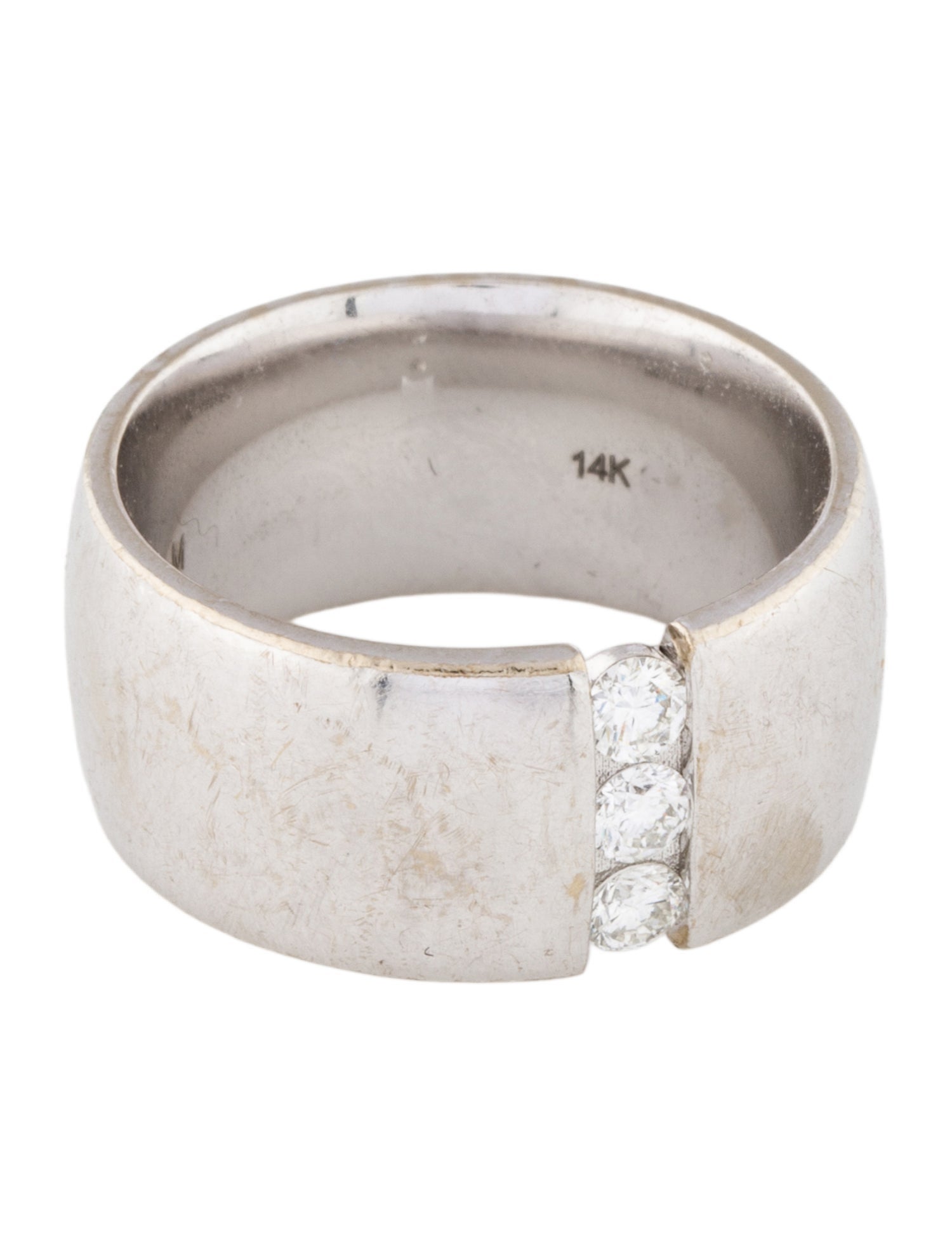 Michael M 14K Diamond Orb Split Cigar Ring