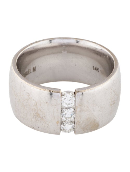 Michael M 14K Diamond Orb Split Cigar Ring