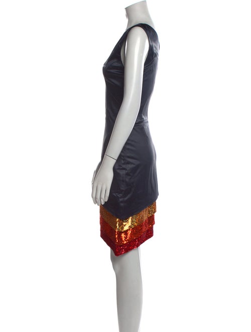 Mathieu Mirano Plunge Neckline Knee-Length Dress