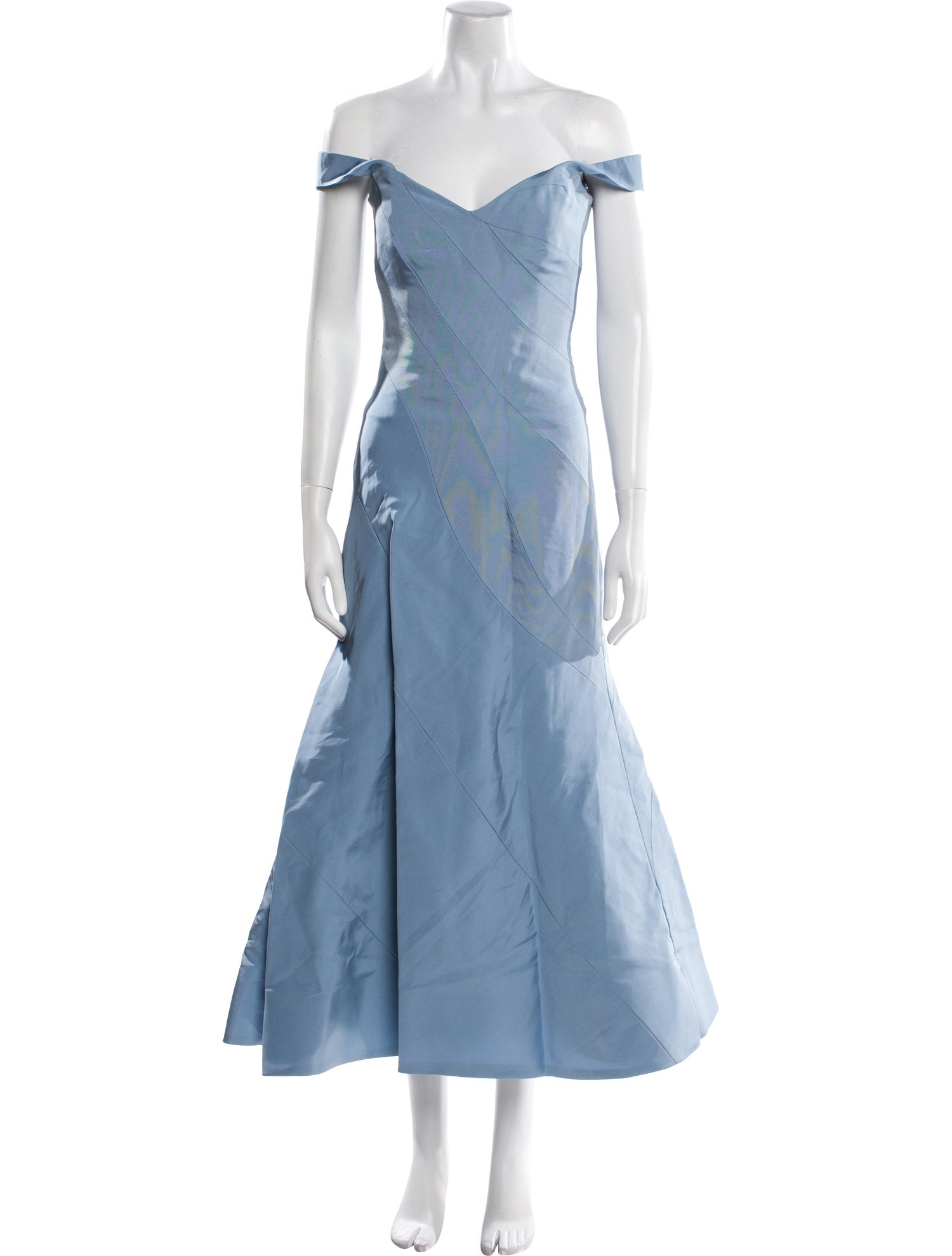 Mathieu Mirano Off-The-Shoulder Long Dress