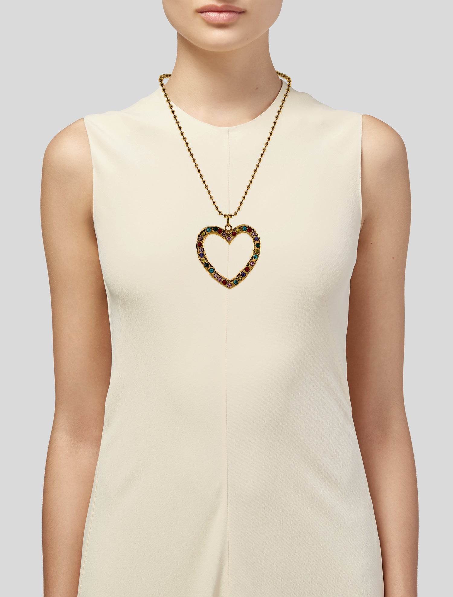 Mondo Mondo Crystal Heart Necklace