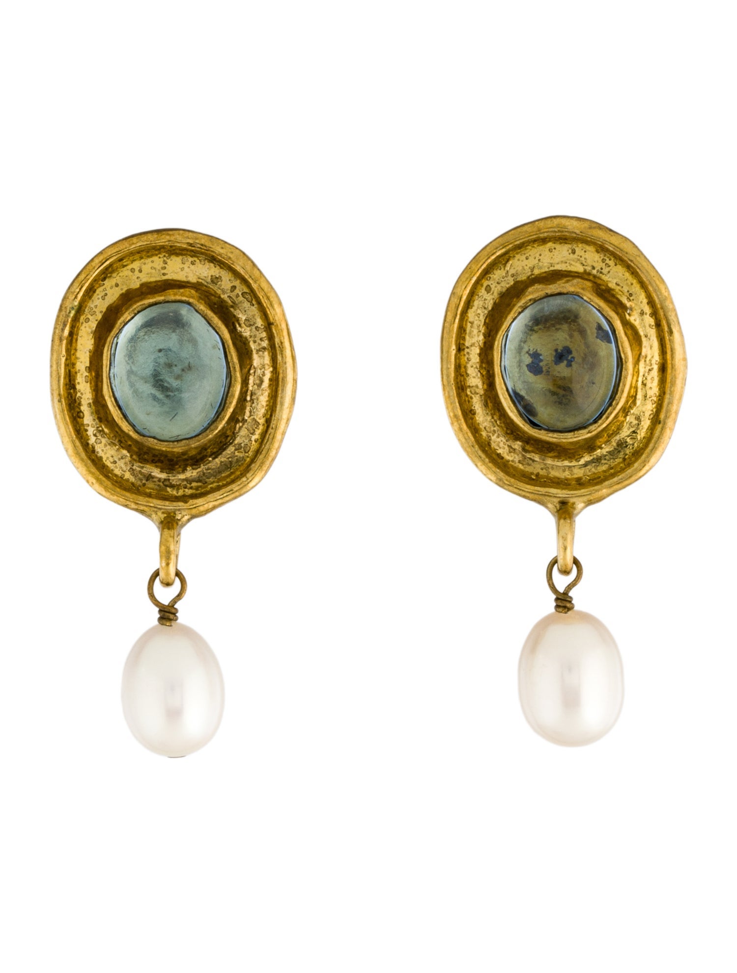 Mondo Mondo Crystal & Pearl Drop Earrings