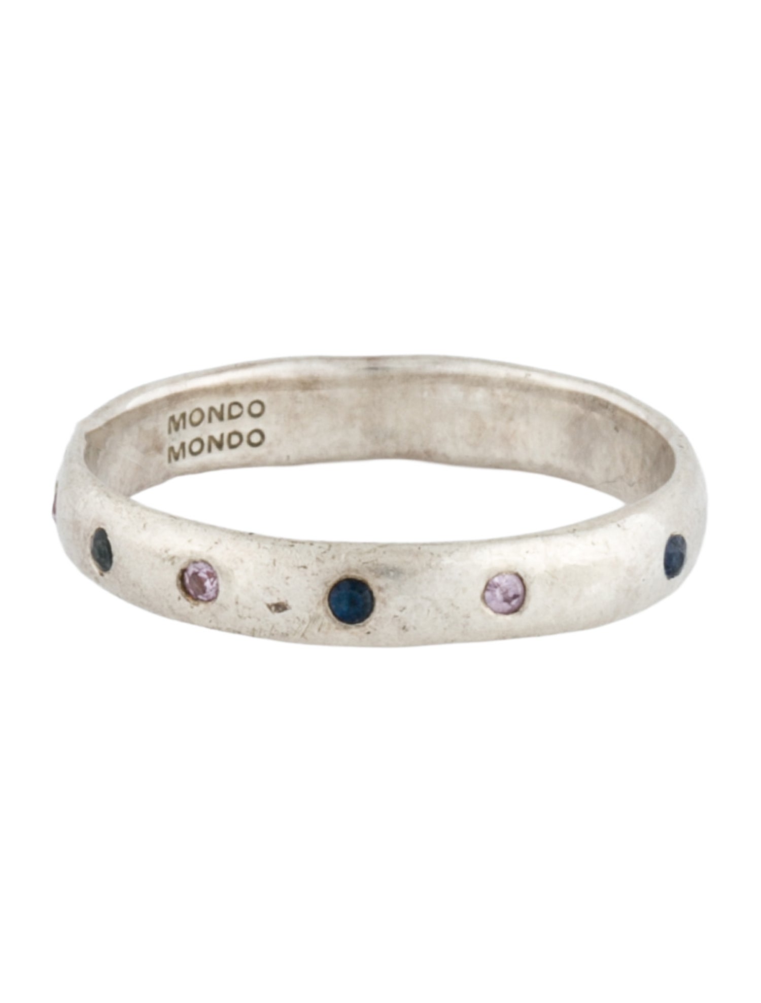 Mondo Mondo Sapphire Fortuna Eternity Band Ring