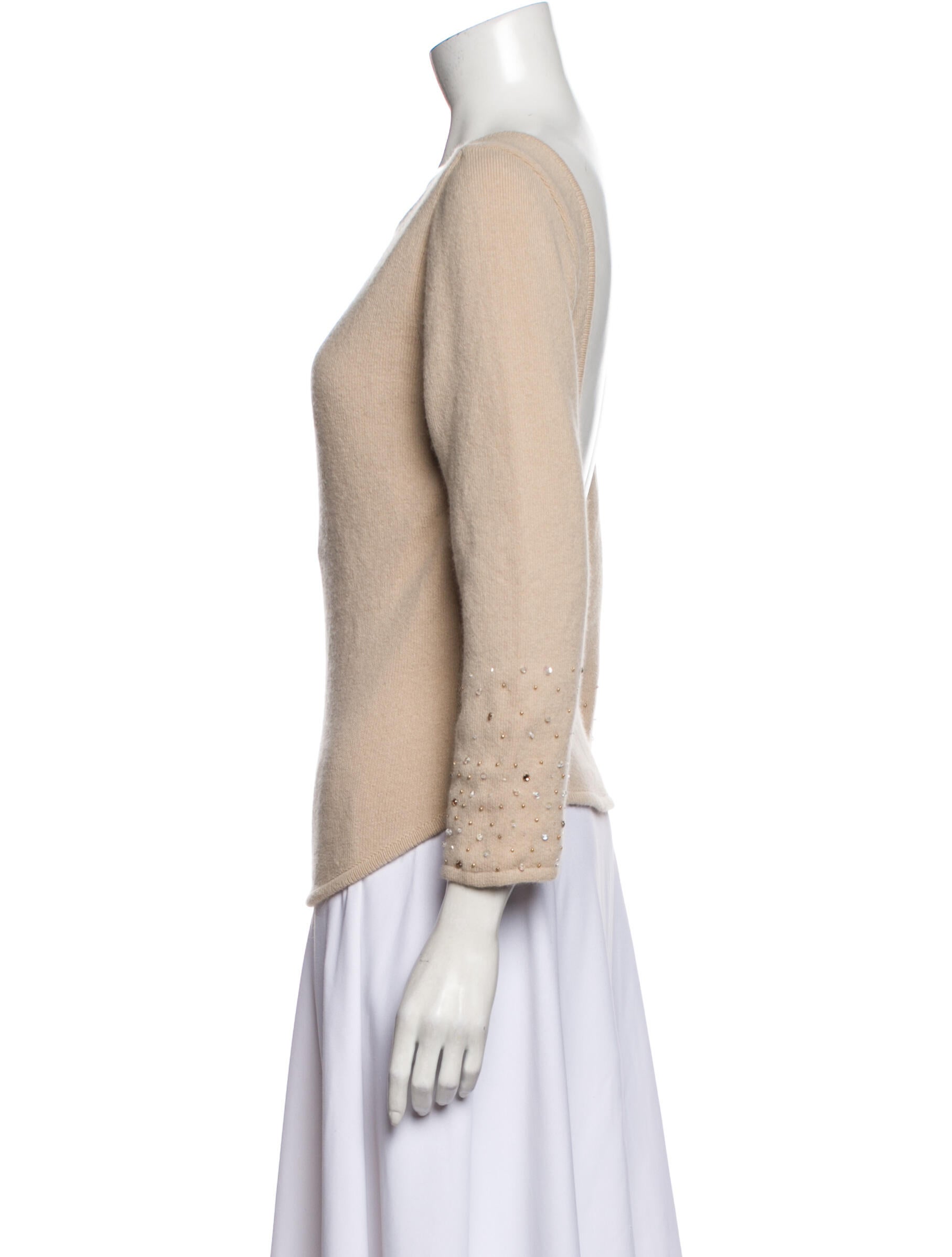 Max Mara Pianoforte Virgin Wool Bateau Neckline Sweater