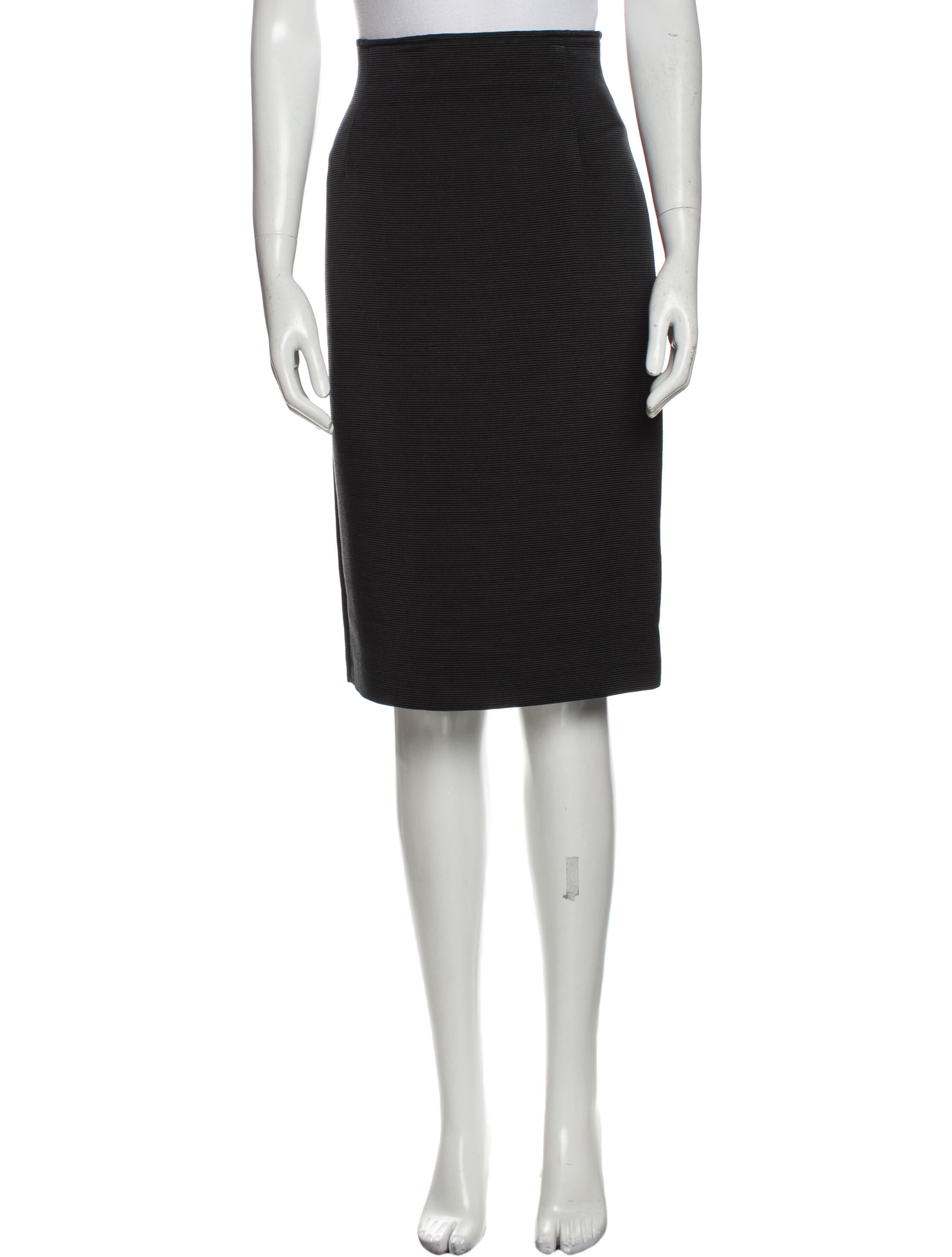 Max Mara Pianoforte Striped Knee-Length Skirt