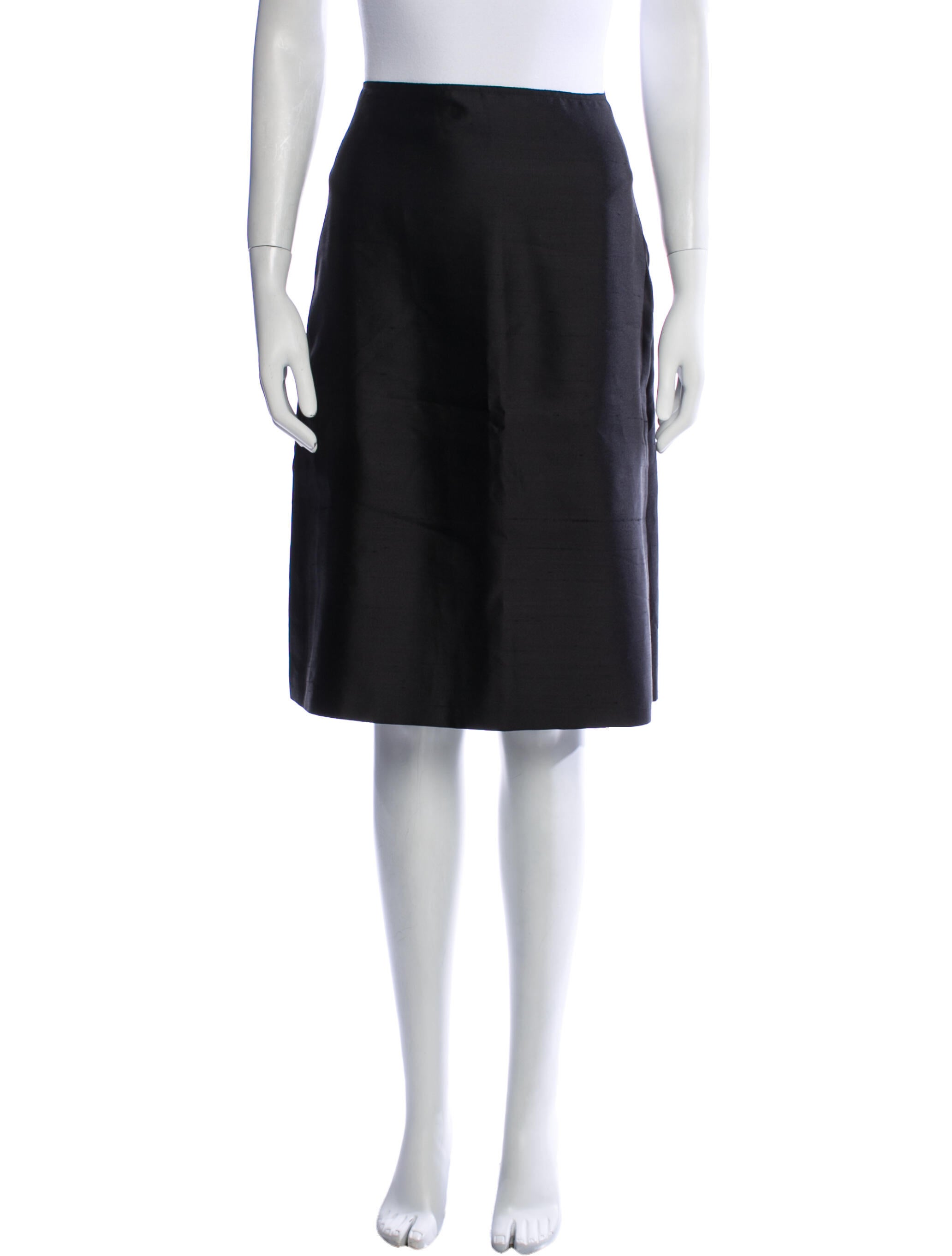 Max Mara Pianoforte Silk Knee-Length Skirt