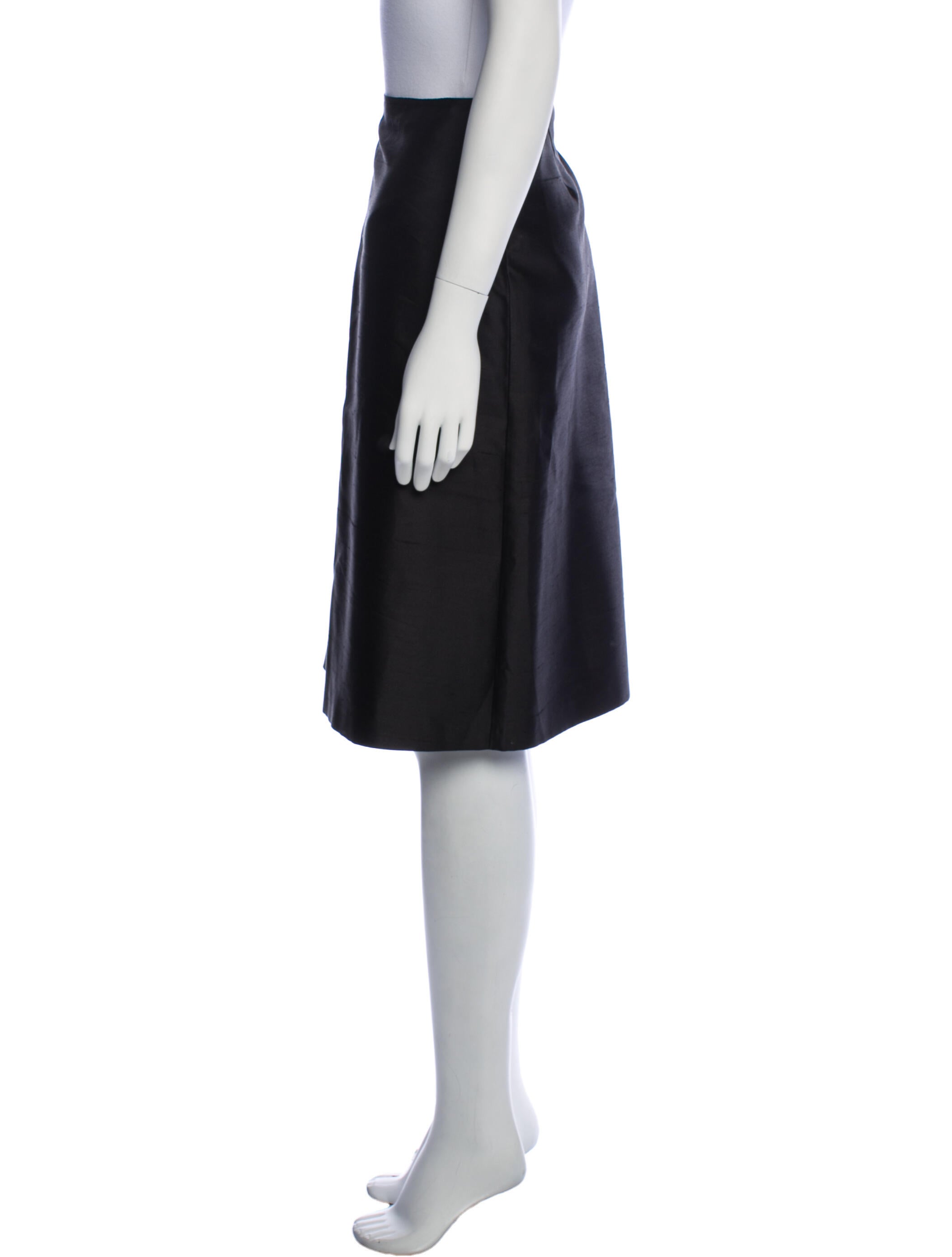 Max Mara Pianoforte Silk Knee-Length Skirt