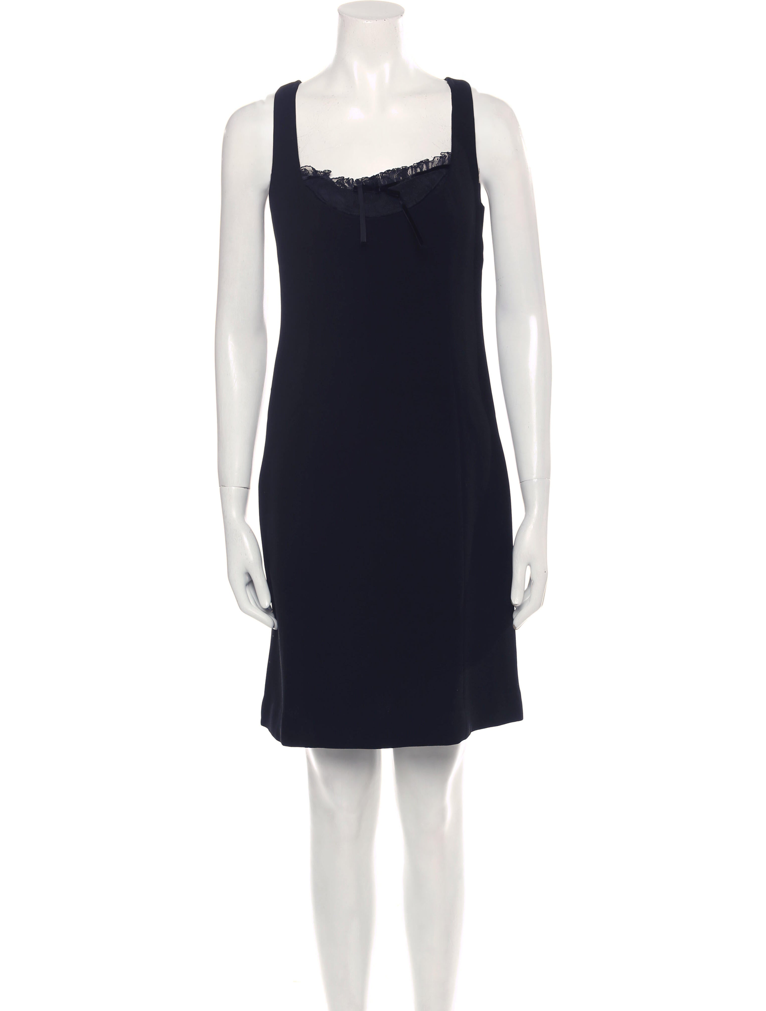Max Mara Pianoforte Square Neckline Mini Dress