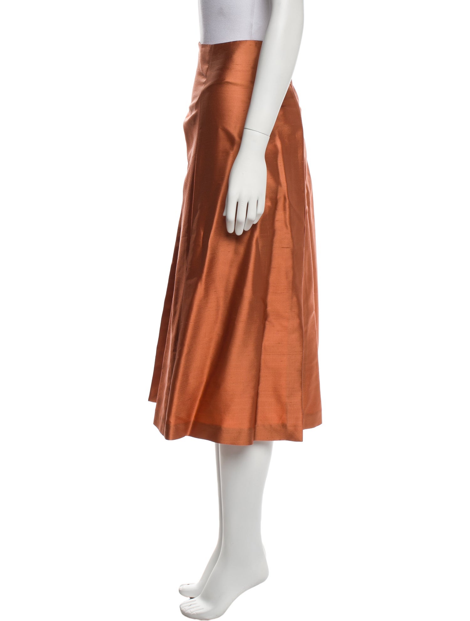 Max Mara Pianoforte Silk Midi Length Skirt w/ Tags