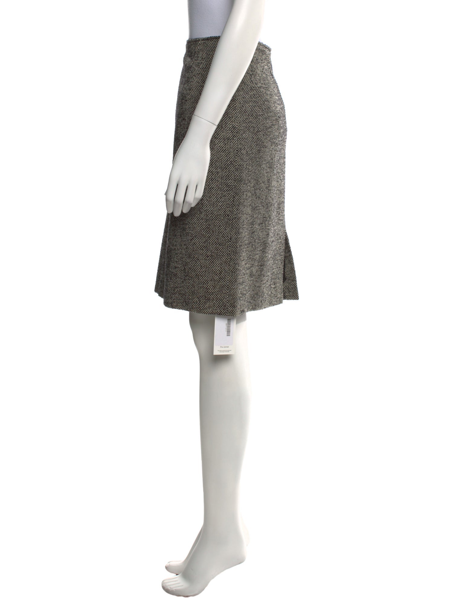 Max Mara Pianoforte Tweed Pattern Knee-Length Skirt