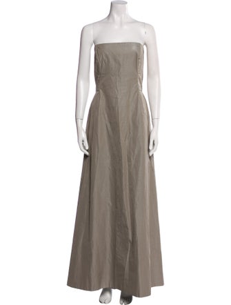 Max Mara Pianoforte Strapless Long Dress