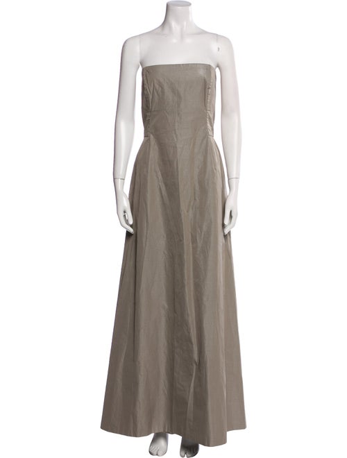 Max Mara Pianoforte Strapless Long Dress